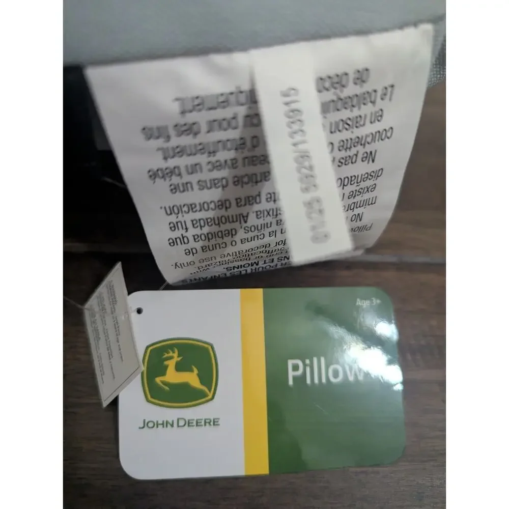 John Deere Decorative Throw Pillow Sham Tractor Shape New